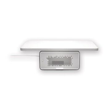 Kensington® Freshview Wellness Monitor Stand With Air Purifier, For 27" Monitors, 22.5" X 11.5" X 5.4", White, Supports 200 Lbs freeshipping - TVN Wholesale